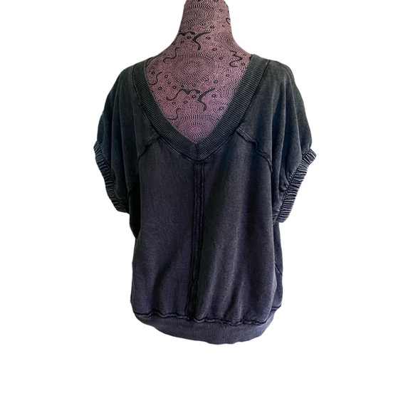 Pilcro Anthropologie Sz L Gray Lounge Top - Picture 3 of 4
